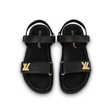 lv sandales|louis vuitton flat sandals women.